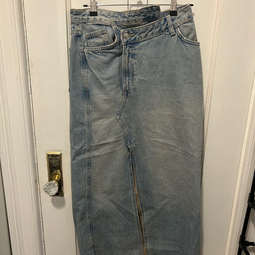 Zara Light Blue Denim Skirt